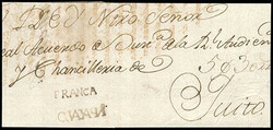 Ecuador, Guayaquil. Straight line first type condensed postmark on ...