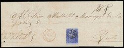 Ecuador, 1865, ½r blue. Ample to large margins, pre-use crease, ...