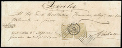Ecuador, 1865, 1r light bistre, horizontal pair. Positions 1-2, ...
