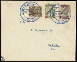 Ecuador, 1928 (Oct 22) SCADTA Guayaquil to Paita, Peru First Flight. ...