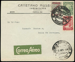 Ecuador, 1928, 75c on 15c carmine, Provisional Surcharge. With ...