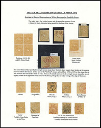 Ecuador, 1872, 1r Yellow on Quadrille Paper Issue Balance. 20 stamps ...