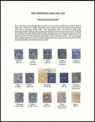 Ecuador, 1865, ½r Blue Issue Balance. Of 69 issues on exhibit pages; ...