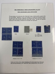 Ecuador, 1871, ½r Blue on Blue Surface Paper Issue Balance. Mostly ...