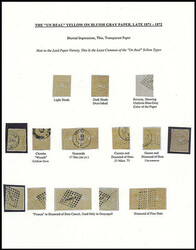 Ecuador, 1871, 1r Yellow on Bluish Gray Issue Balance. 17 stamps on ...