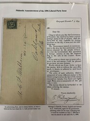 Ecuador, 1896-97 Liberal Party Issue Collection. On 12 exhibit pages; ...