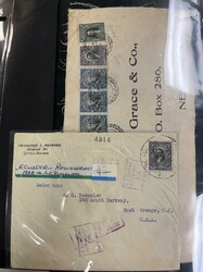 Ecuador, Cover Accumulation, 1900-40's. Hundreds loose, on pages and ...