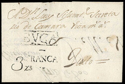 Ecuador, Buga. Boxed handstamp on private folded letter datelined ...