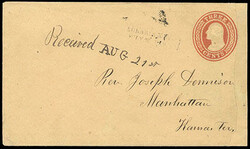 Auraria K.T., July 25, 1859. Clear two line handstamp showing some ...