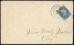 Georgetown, Colo, Nov 22. (Jarrett No. 116) cds ties 1¢ blue (63)on ...