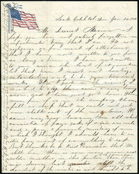 Lake Gulch, Col. Terr. Jun 26, 1863. Dateline on patriotic stationery ...