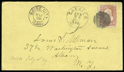 Boise City, Idaho, May 29. Sharp strike of double circle datestamp ...