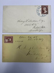 Otoe City N.T. June 11th 1857. Black manuscript postmark (Winter ...
