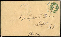 Carson City, U.T. Sep 9 [1862]. Two strikes of small blue cds, one on ...