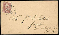 Clifton, Nev. Ter./Dec. 26, 1863. Fancy cds tying 1861 3¢ rose (few ...