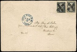 Gold Hill, N.T. Feb 25, 1863. Perfect strike of double circle ...