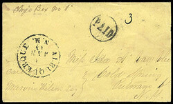 Albuquerque, N.M. Jan 13 [1861]. Mostly clear black cds with matching ...