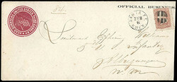 Santa Fe, N. Mex. Feb 6 (1863). Territorial cds on legal size ...