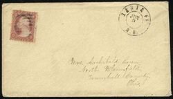 Santa Fe, N.M. Jun 3. Double circle postmark on cover to Ohio, ...