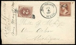 Port Townsend, Wash., Apr 4, 1884. Duplexed with fancy Kicking Mule ...