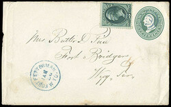 Fort Fetterman, Wyo. Two covers with different postmarks of Fort ...