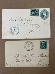 Fort Fetterman, Wyo. Two covers with different postmarks of Fort ...