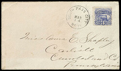 South Pass City, Wy. Ty. 1869-1870. Three covers all with original ...