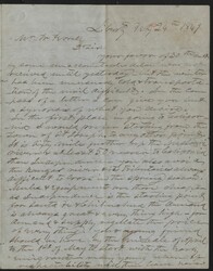 Liberty (Missouri) Feby 24th 1849. Dateline on four-page letter only ...