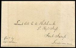 Col. Stephen W. Kearny Military Courier Letter from Saint Louis, Mo. ...