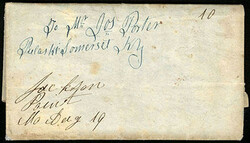 Ft Larama [Wyoming] June 8th, 1850. Dateline on four-page folded ...