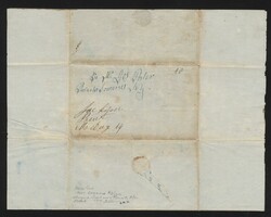 Ft Larama [Wyoming] June 8th, 1850. Dateline on four-page folded ...