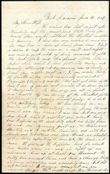 (Trail Letter) Fort Laramie June 10 1859. Dateline on letter only (no ...