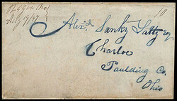 Pacific Spring [Wyoming] July 11th 1847. Dateline on four-page folded ...