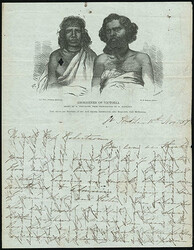 (Australia) Aborigines of Victoria. Used illustrated 10-1/2x16" ...