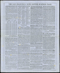 The San Francisco News Letter Business Page. Number 16 used ...