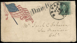 (Incoming) Flag Patriotic Covers Addressed to California. Lot of ...