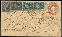 (Calaveras) Mokulumne Hill, Cal. Black cds with several strikes of ...