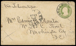 Via Tehuantepec. Manuscript endorsement at upper left of 1853-55 10¢ ...