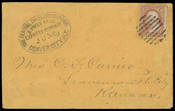 The Central Overland Californi[a] & Pikes Peak Express Company Denver ...