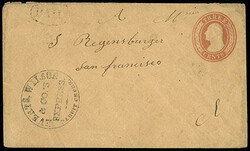 Everts, Wilson & Co.'s Express, Rabbit Creek. Nice strike of black ...