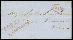 Gregory's Express. Large red two line handstamp (GRE-101) on "Dec 16, ...