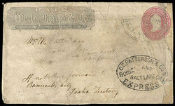 D.C. Patterson & Co's Boise And Salt Lake City Express. Oval ...