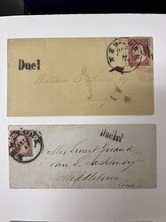 Due Markings. Small group of 11 covers, all with single 1851-57 ...
