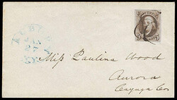 1847, 5¢ deep orange brown. The stamp is Extremely Fine with large ...