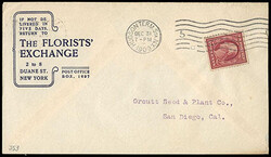 1909, 2¢ carmine, D.L. watermark, coil, perf. 12 vertically. A ...