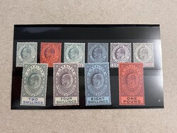 Gibraltar, 1903, King Edward VII, ½d-£1 complete, Crown CA ...