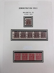 Test Stamp, 1906-09, "Mail-O-Meter Stamp", brown, Schermack type III ...