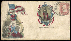Massachusetts. Tied by Washington D.C. cds on cover to Pennsylvania ...