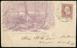 Bayonet Charge at the Taking of Fort Donelson. Violet battlefield ...