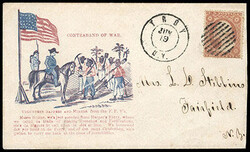 Contraband of War. Red & blue caricature design with verse below, on ...